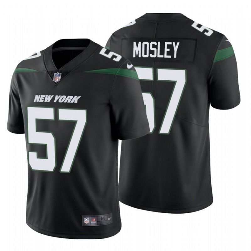 Men New York Jets #57 C.J. Mosley Nike Stealth Black Limited NFL Jersey->buffalo bills->NFL Jersey
